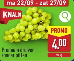 ALDI Premium druiven zonder pitten aanbieding