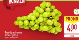 ALDI Premium druiven zonder pitten aanbieding