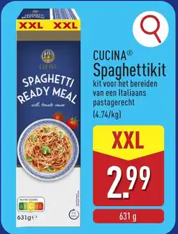 ALDI Cucina Spaghettikit XXL aanbieding