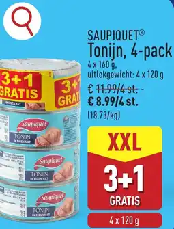 ALDI Saupiquet Tonijn, 4-pack aanbieding
