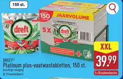 ALDI Dreft Platinum plus-vaatwastabletten, 150 st. aanbieding