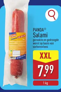 ALDI PANDA Salami aanbieding