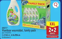ALDI Dreft Vloeibaar wasmiddel, family pack aanbieding