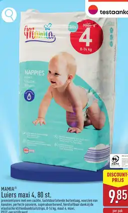 ALDI Mamia Luiers maxi 4, 80 st. aanbieding