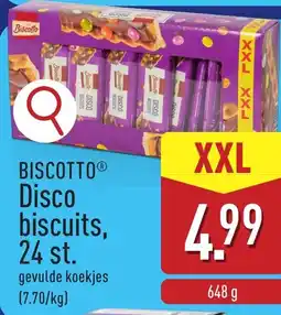 ALDI Biscotto Disco biscuits, 24 st. aanbieding