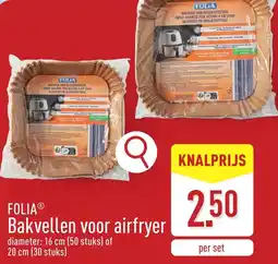 ALDI Folia Bakvellen voor airfryer aanbieding