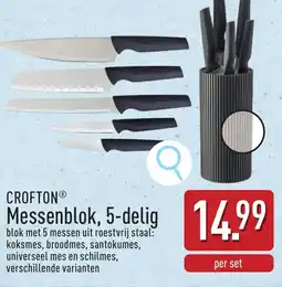 ALDI Crofton Messenblok, 5-delig aanbieding