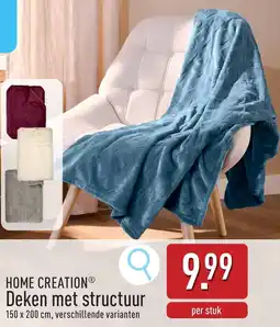 ALDI Home creation deken met structuur aanbieding