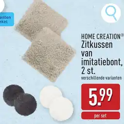 ALDI Home creation zitkussen van imitatiebont, 2 st. aanbieding