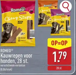 ALDI Romeo Kauwrepen voor honden, 28 st. aanbieding