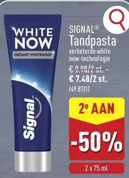 ALDI Signal Tandpasta aanbieding
