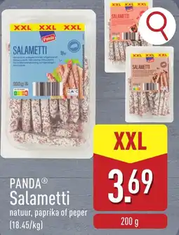 ALDI PANDA Salametti natuur, paprika of peper aanbieding