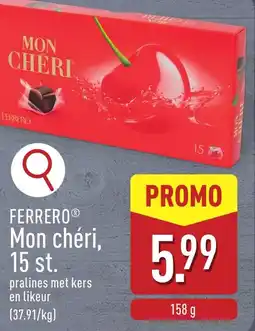 ALDI Ferrero mon chéri, 15 st. aanbieding