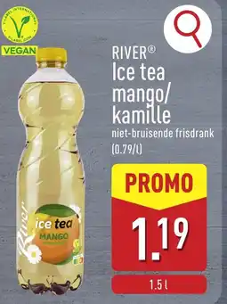 ALDI River ice tea mango/ kamille aanbieding