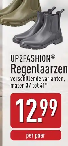ALDI UP2FASHION Regenlaarzen aanbieding