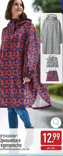 ALDI UP2FASHION Opvouwbare regenponcho aanbieding