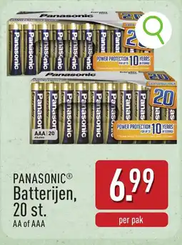 ALDI Panasonic Batterijen, 20 st. aanbieding