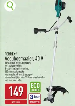 ALDI FERREX Accubosmaaier, 40 V aanbieding