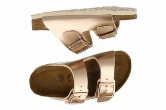 Birkenstock Slipper Meisjes/dames Maat 26/39 Arizona Kids Narrow Fit - Rosegold
