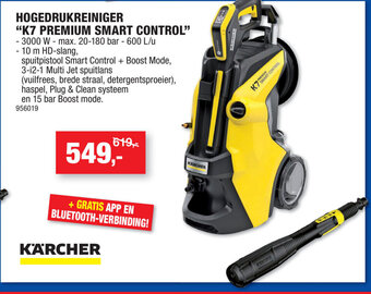 Hubo Hogedrukreiniger K7 Premium Smart Control aanbieding