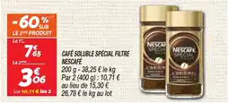 Netto Café Soluble Spécial Filtre Nescafé aanbieding
