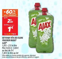 Netto Nettoyant Fête Des Fleurs Fraicheur Muguet Ajax aanbieding