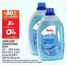 Netto Lessive Liquide Fraicheur Intense Netto aanbieding