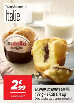 Netto Muffin Nutella aanbieding