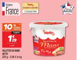 Netto Rillettes du Mans Netto aanbieding