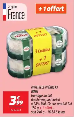 Netto Crottin de chèvre rians aanbieding