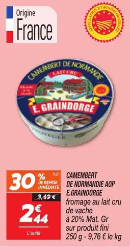 Netto Camembert De Normandie AOP E.Graindorge aanbieding