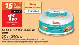 Netto Salade au thon méditerranéenne netto aanbieding