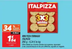Netto Mini pizza formaggi italpizza aanbieding