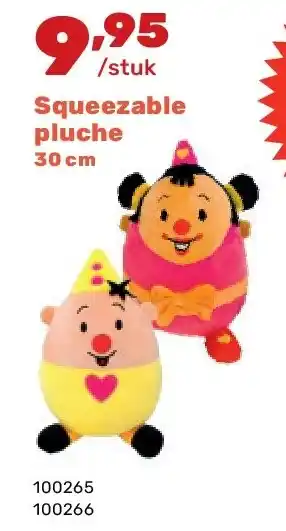 Squeezable pluche 30 cm