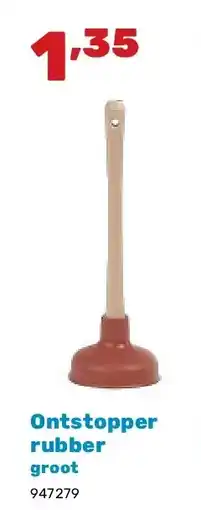 Happyland Ontstopper rubber groot aanbieding