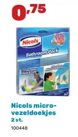 Happyland Nicols microvezeldoekjes 2 st aanbieding