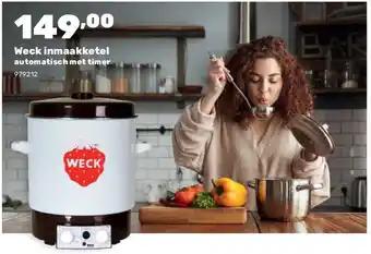 Happyland Weck inmaakketel automatisch met timer aanbieding
