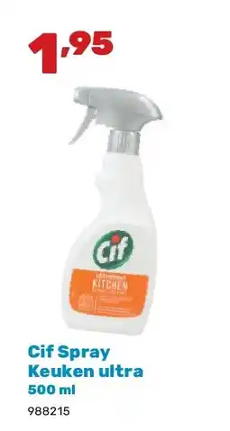 Happyland Cif Spray Keuken ultra 500 ml aanbieding