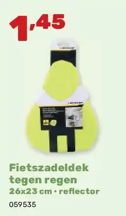 Happyland Fietszadeldek tegen regen 26x23 cm • refl ector aanbieding