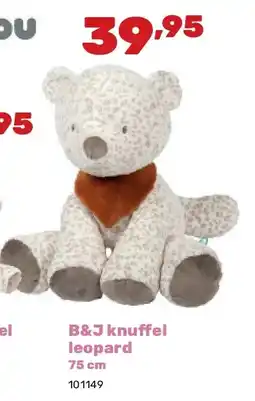 Happyland B&J knuff el leopard 75 cm aanbieding