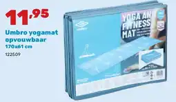 Happyland Umbro yogamat opvouwbaar 170x61 cm aanbieding