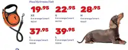 Happyland Flexi Extreme/lint XS 5 m orange/zwart aanbieding