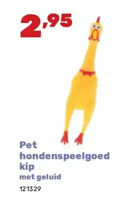 Happyland Pet hondenspeelgoed kip met geluid aanbieding