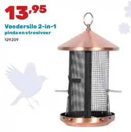 Happyland Voedersilo 2-in-1 pinda en strooivoer aanbieding
