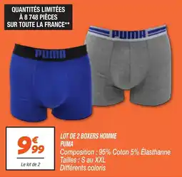 Netto Boxers Homme Puma aanbieding