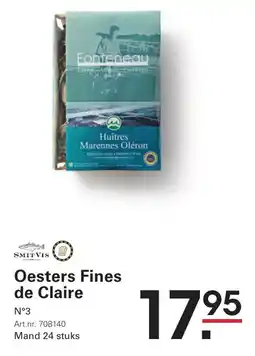 Sligro Oesters Fines de Claire aanbieding