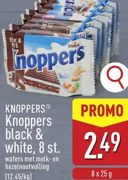ALDI Knoppers black & white, 8 st. aanbieding