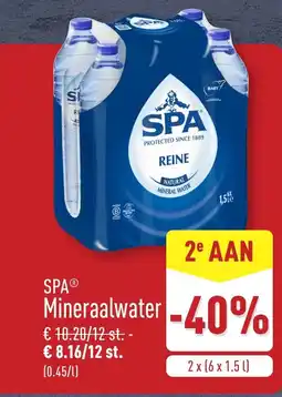 ALDI SPA Mineraalwater aanbieding
