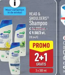 ALDI head& shoulders Shampoo aanbieding