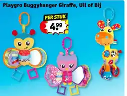 Kruidvat Playgro Buggyhanger Giraffe, Uil of Bij aanbieding